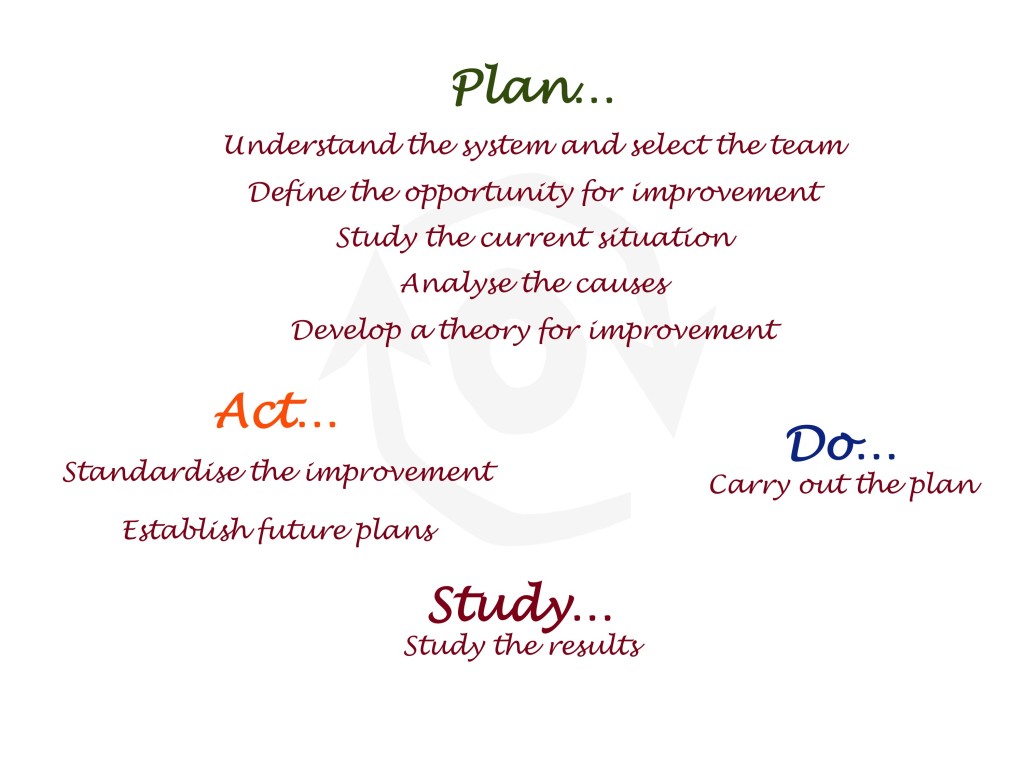 A nine step PDSA process