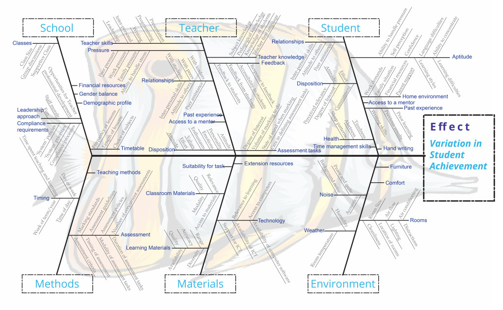 Fishbone Possible Causes of Variation in Student Achievement