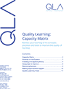 Capacity Matrix: Quality Learning
