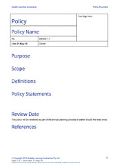 Policy Template