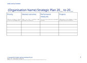 Strategic Plan Template