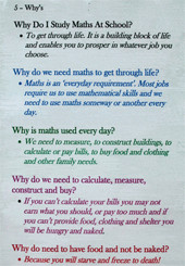 Five Whys? Year 8 Mathematics