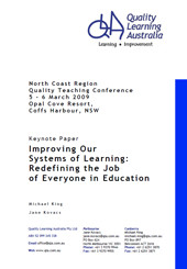 Improving Our Systems of Learning