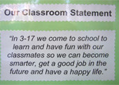Mission Statement: Year 3 Classroom