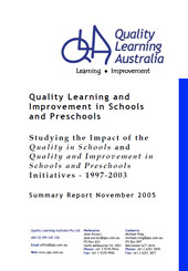 Quality Learning and Improvement in Schools and Preschools