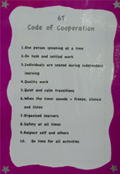 Code of Cooperation: Year 6 Classroom